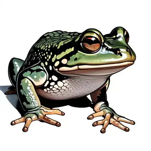 Bullfrog tattoo design idea