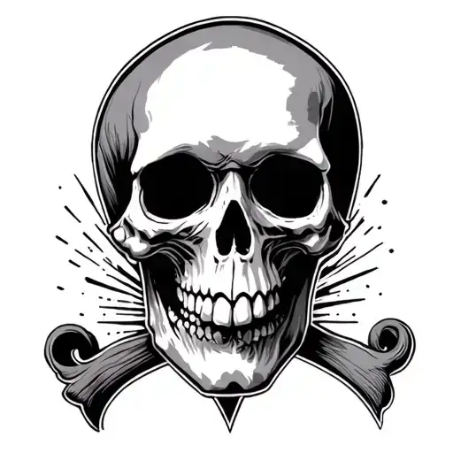 grateful dead skull tattoo design idea