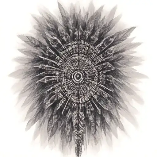 Yaqui Indian style tattoo design idea