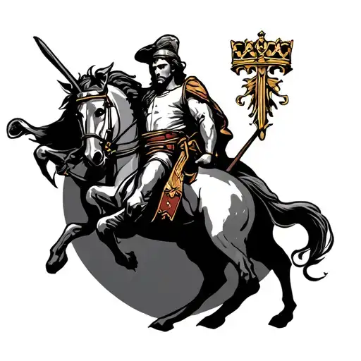 St George tattoo design idea