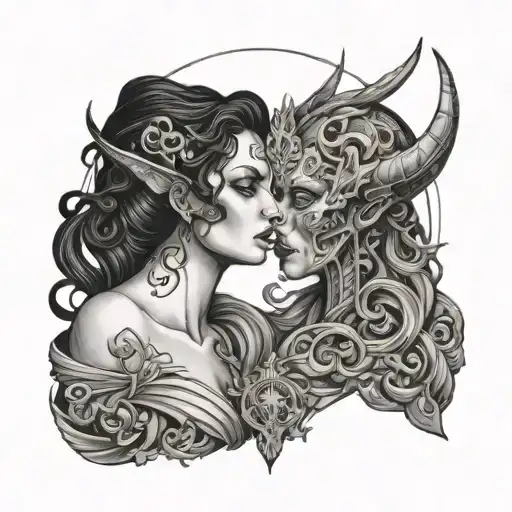 nyx and erebus tattoo design idea