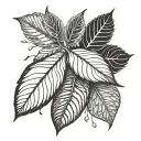 Leaf tattoo flashes tattoo design idea