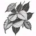 Leaf tattoo flashes tattoo design idea