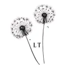 "L T" Dandelion wish with the words tattoo design idea