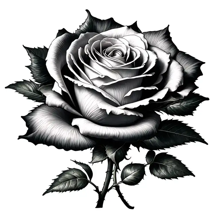 rose that grew from the concrete tattoo design idea