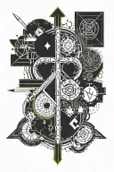 from the wrist to the forearm, I would like a combination of Heart+Cross+Love the date 11.13. and plus the name BIANCA tattoo design idea