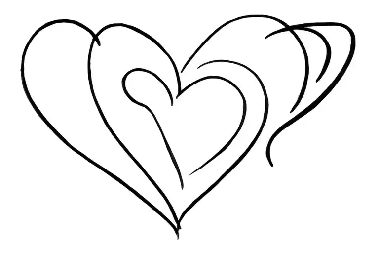 K 5 Heart tattoo design idea