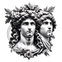 Apollo And Dionysus tattoo design idea