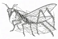 mantis evil  tattoo design idea