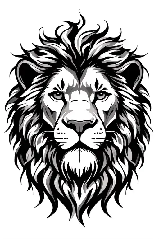 lion head, Leo, Rasta, trippy Abstract lineart tattoo design idea