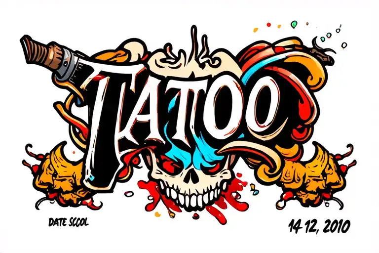 Date 14 12 2010 Name tattoo design idea