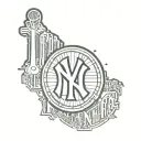 new york Yankees tattoo design idea