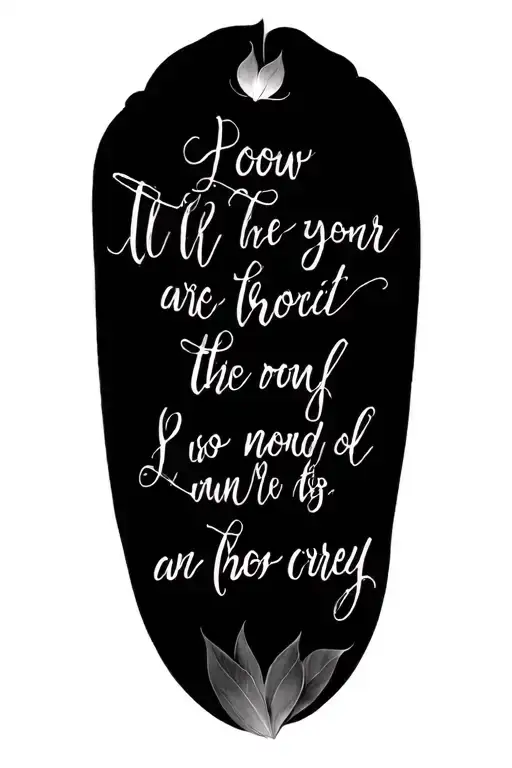 bible verse tattoo design idea