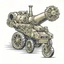 army paladin artillery 155 mm shell tattoo design idea
