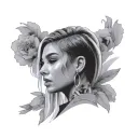 Hailey Bieber tattoo design idea
