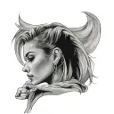 Hailey Bieber tattoo design idea