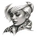 Hailey Bieber tattoo design idea