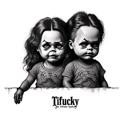 Chucky And Tiffany tattoo design idea