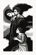 Maria, Joseph, Roman tattoo design idea