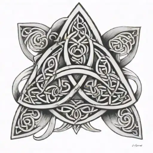 Celtic Trinity Knot tattoo design idea