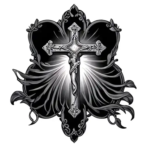 Rosary Cross tattoo design idea