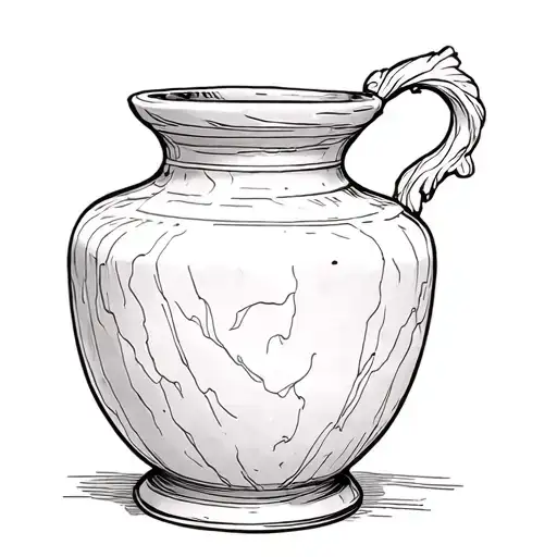 alabaster jar mentioned in the bible that held the perfume mary of bethany  washed  tattoo design idea