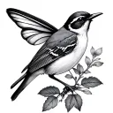 Fairy Wren tattoo design idea