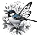 Fairy Wren tattoo design idea