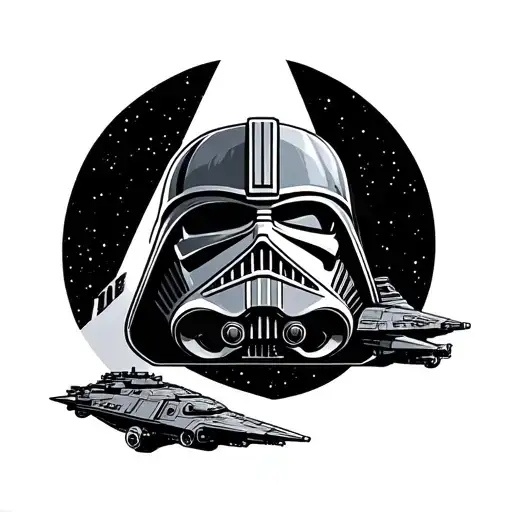 Star Wars ships tattoo design idea