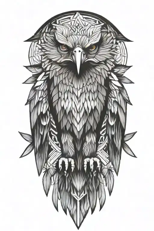 eagle soaring tattoo design idea