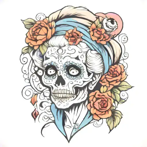 grandma death love tattoo design idea