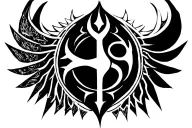 Skyrim imperial symbol reverse tattoo design idea