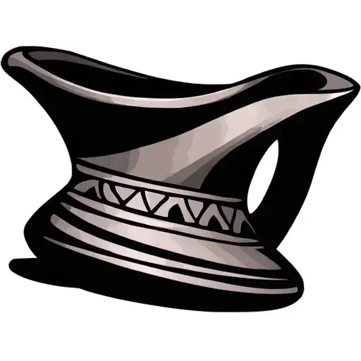 indian pottery tattoo design idea