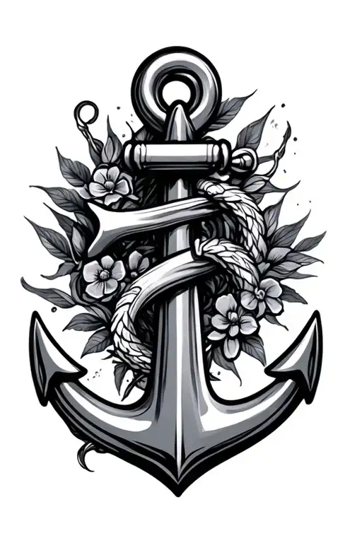 anchor design tattoo design idea