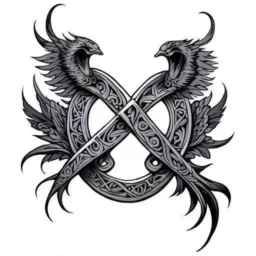 Anglo Saxon tattoo design idea