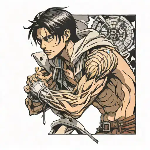 Attack on Titan Eren Yeager tattoo design idea