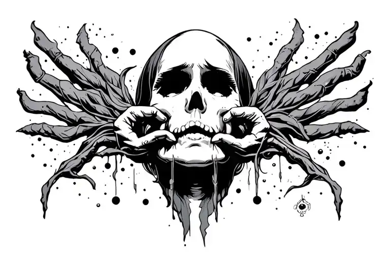 Anxiety Overthinking Depression tattoo design idea