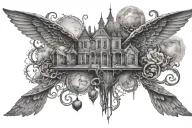 Tatto based off the short story "All that you love will be carried away" by Stephen King tattoo design idea