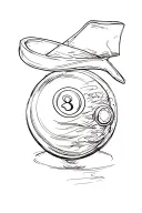 8ball western tattoo design idea