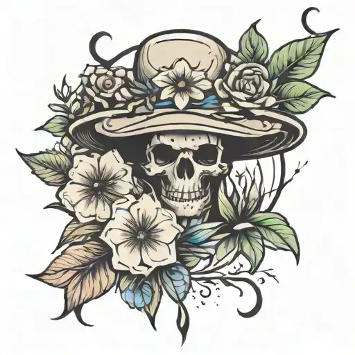 no rain no flowers tattoo design idea