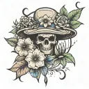 no rain no flowers tattoo design idea