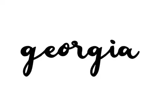 "georgia" tattoo design idea