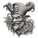 Fool tattoo design idea
