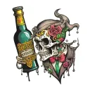 alcohol is toxic divorce process tattoo design idea