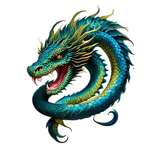 naga tattoo design idea