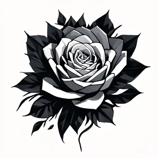 polygon tattoo design idea