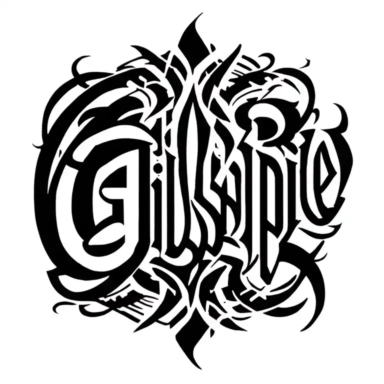 "Gillespie " Across upper back tattoo tattoo design idea