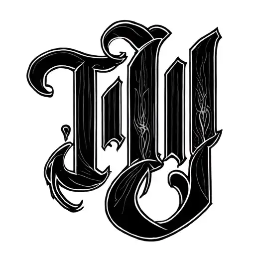 Two Word Ambigram Generator tattoo design idea