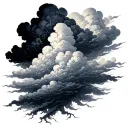 storm cloud tattoo design idea