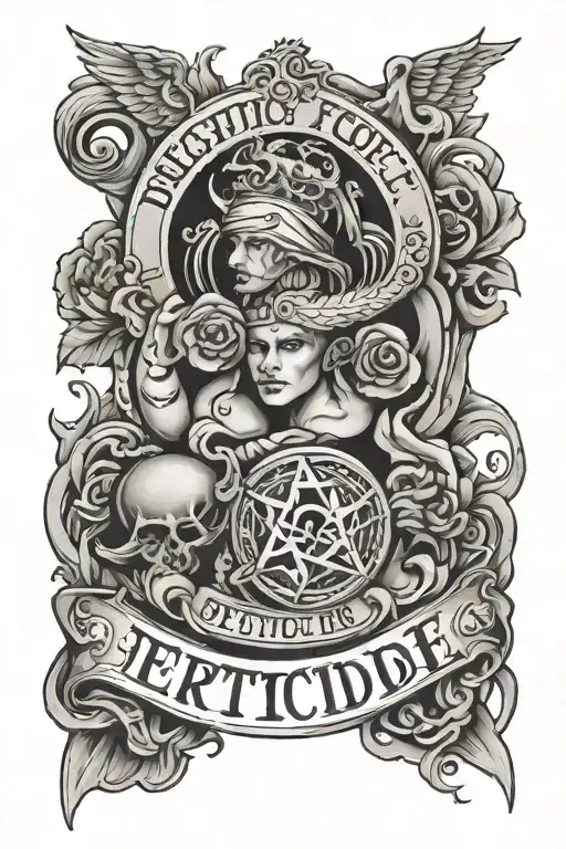 Dedication Fortitude Respect tattoo design idea